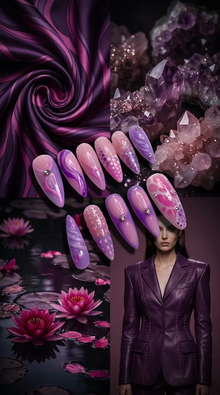 Delulu press-on nails, editorial